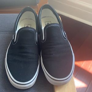 Vans canvas slip ons